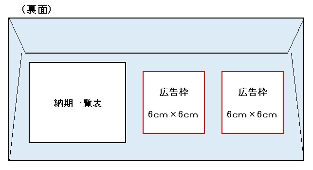 イラスト:封筒イメージ(裏面)