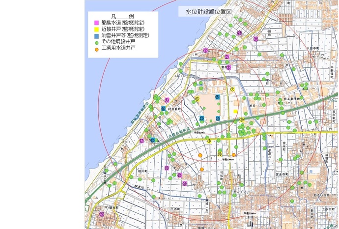 水位計設置位置図