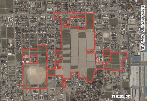 写真：松任駅北相木第二地区区域図