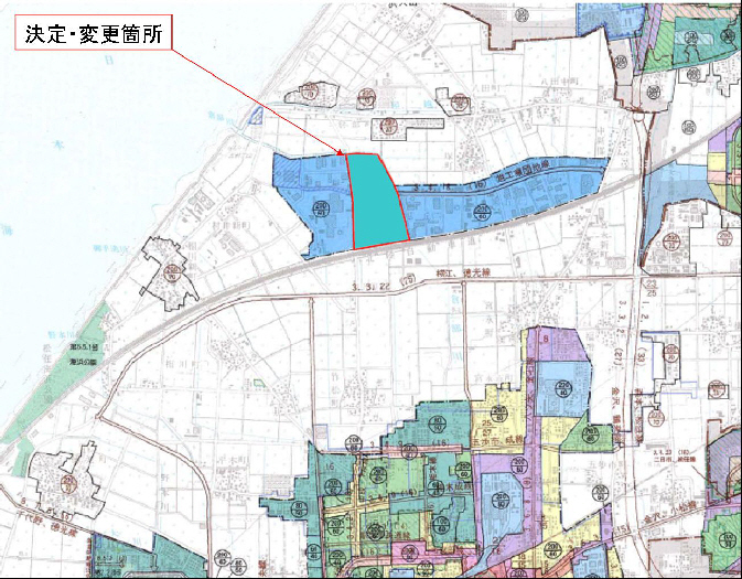 地図：変更箇所図