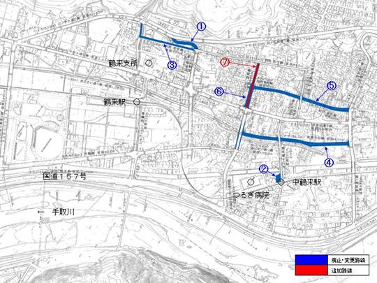 地図：平成17年1月　鶴来変更