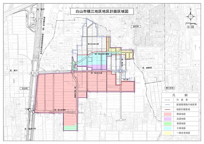 地図：横江地区区域