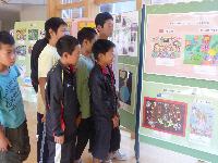 写真：美川小学校の展示会場2