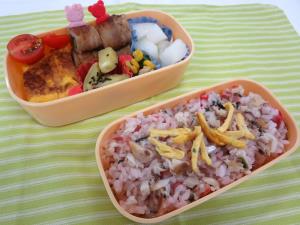 写真：栄養満点彩り弁当