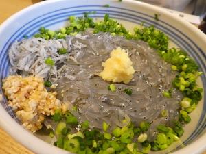 写真：生しらす丼