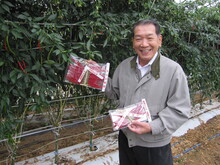 写真:剣崎なんばと下村会長