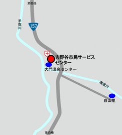 地図：吉野谷市民サービスセンター道順