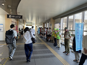 松任駅の様子