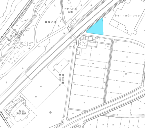 地図:松任海浜公園駐車場