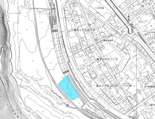 地図:手取川右岸十八河原