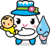 ゆきママとしずくちゃんのイラスト
