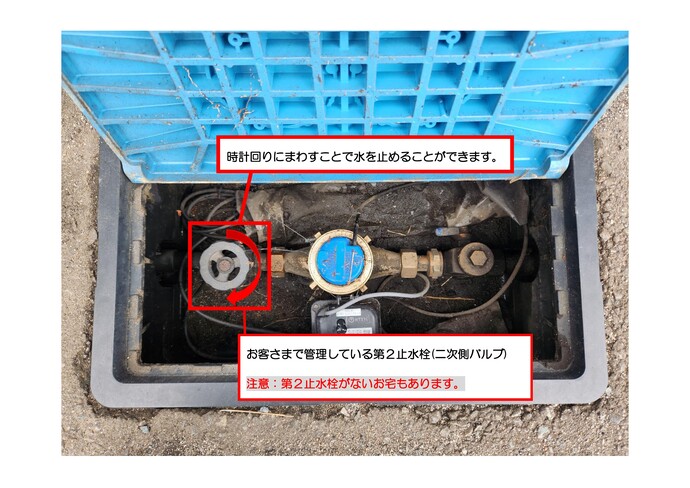 止水栓の写真