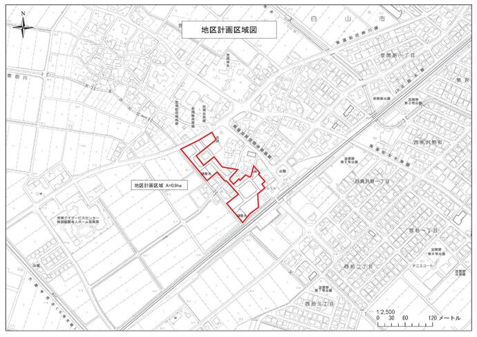 地図：宮永市地区区域