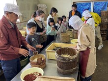 写真：見学の様子