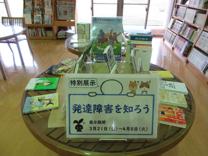 図書館展示の様子です