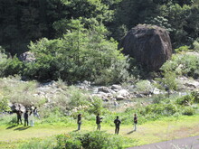 写真:百万貫の岩