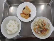 写真：災害食出来上がり