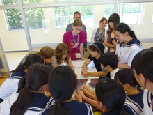 写真：鳥越中学校訪問3