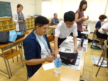 写真：鳥越中学校訪問4