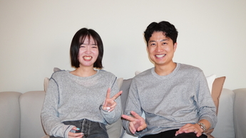 写真：憲良さん、里香さんのツーショット