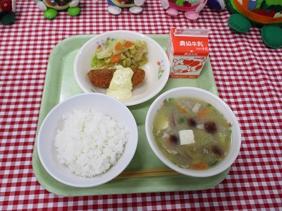 白山市お誕生日給食