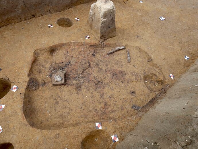 小鍛冶跡と思われる焼土痕