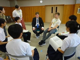 白嶺小中学校訪問