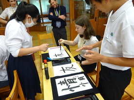 白嶺小中学校訪問