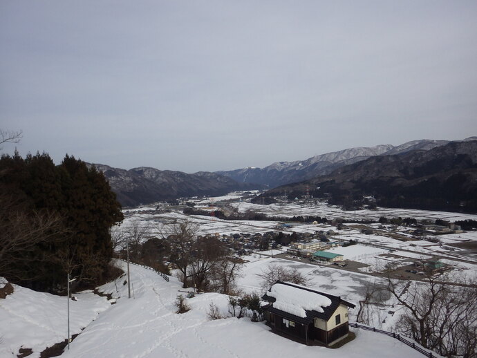 過去の鳥越城の積雪状況
