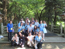 写真：白山比咩神社視察