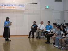 写真：留学生代表挨拶