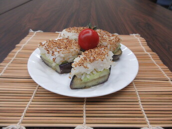 写真：焼きおにぎりサンド2