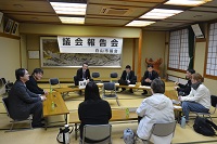 写真：山島地区での意見交換会の様子